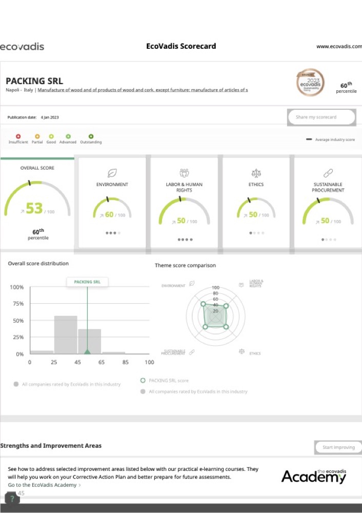 Ecovadis Rating 
Packing